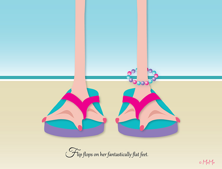 Flip Flops | Mo Morris | Flamingo wearing flip flops